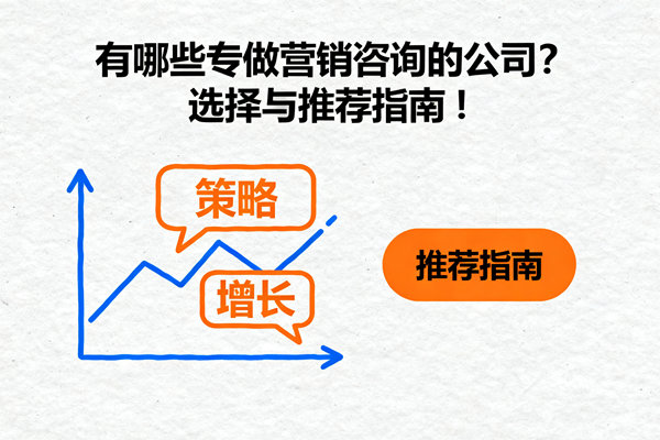 有哪些專做營銷咨詢的公司？選擇與推薦指南！